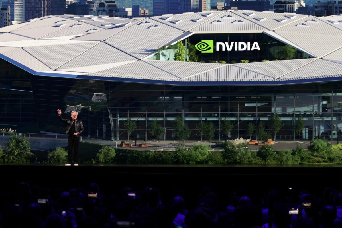El director ejecutivo del gigante estadounidense de chips Nvidia, Jensen Huang, durante un acto en Taiwán. EFE/EPA/RITCHIE B. TONGO