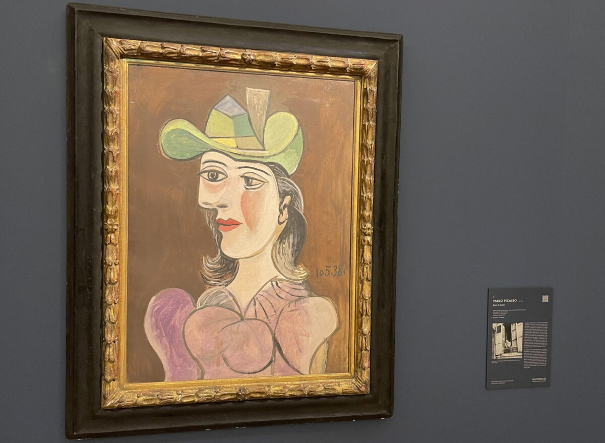 La casa de subastas Sotheby’s expone siete obras del malagueño Pablo Picasso antes de su puja a finales del mes de junio entre las que destacan ‘Buste de femme’ y un retrato de Dora Maar, valorado entre 12 y 18 millones de libras (14 y 20 millones de euros).- EFE/ Luis Campello