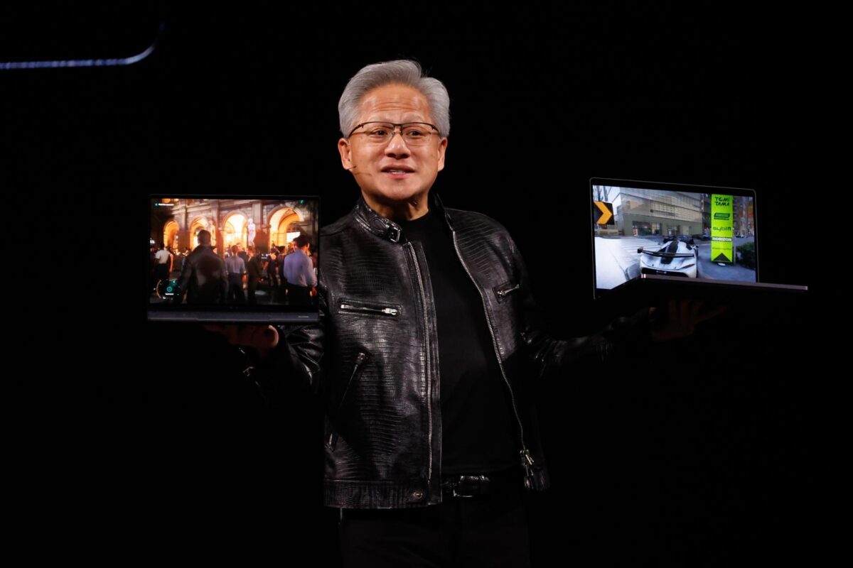 El director ejecutivo del gigante estadounidense de chips Nvidia, Jensen Huang, durante un acto en Taiwán. EFE/EPA/RITCHIE B. TONGO
