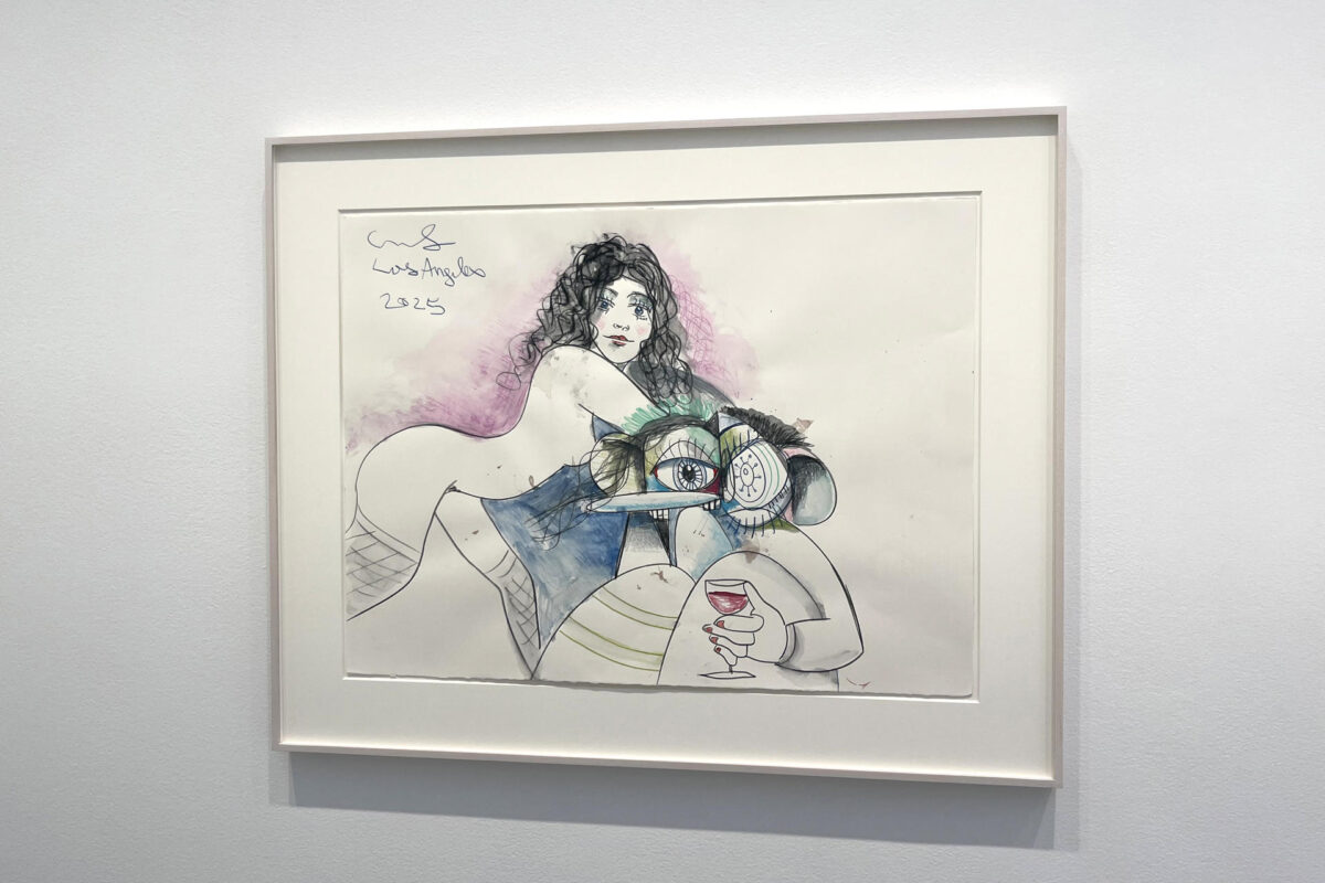 Fotografía del 26 de junio de 2026 que muestra la obra'Double Portrait Composition' (2025) del artista George Condo en la exposición'In Solidarity', en Nueva York (Estados Unidos). EFE/Nora Quintanilla