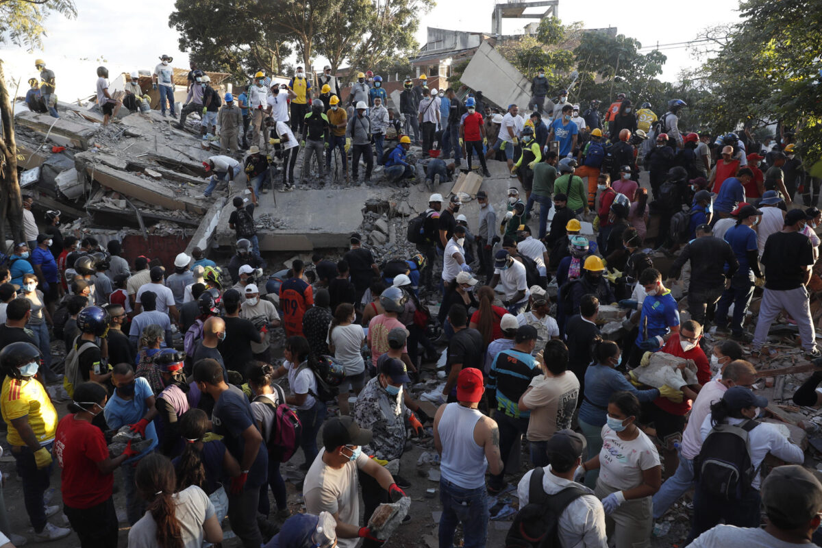 Terremoto Cali, Colombia.. EFE/ Ernesto Guzman Jr