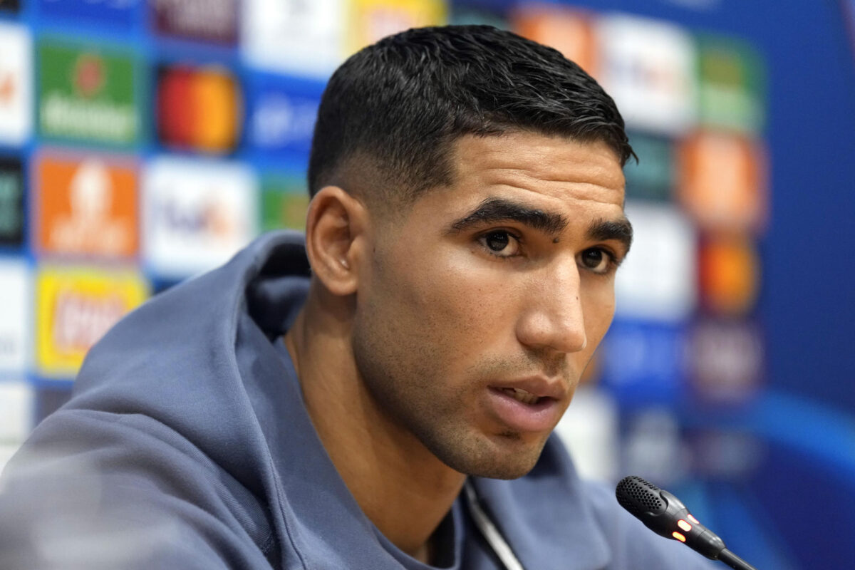 Fotografía del pasado 24 de enero, en la que puede verse al futbolista del París Saint-Germain (PSG) Achraf Hakimi. EFE/ Alejandro García